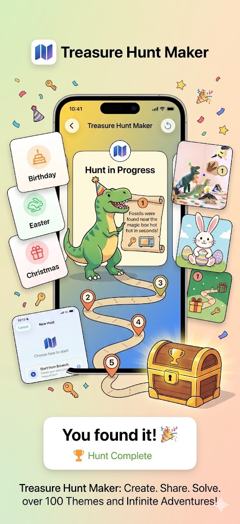 Treasure Hunt Maker — Create, Share, Solve